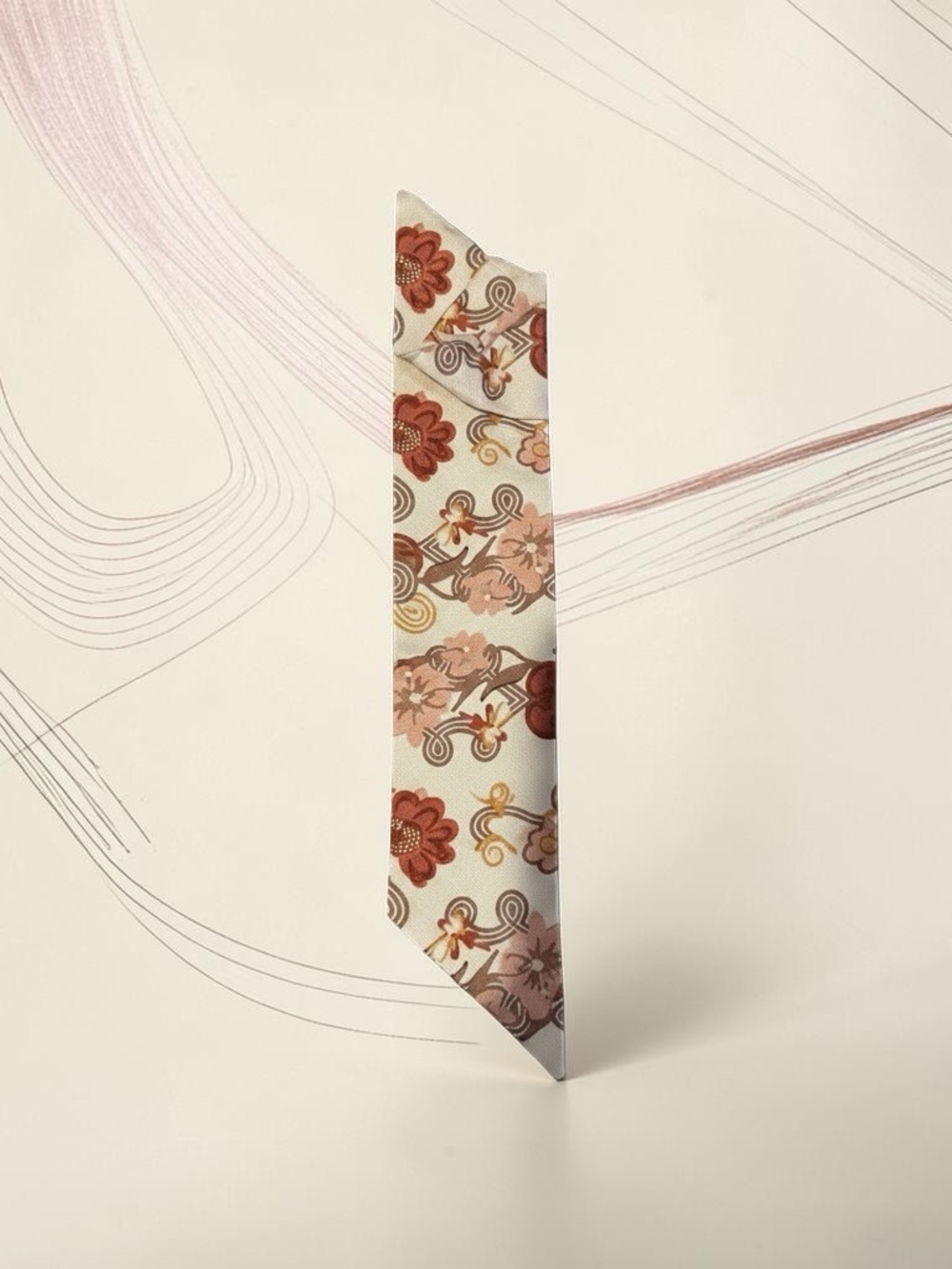 Strathberry Floral Silk Scarf - Picture 2 of 9